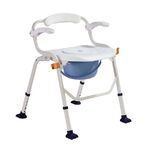 Deluxe Commode/Shower Chair with armrest