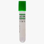 Levram Levac Vacuum Blood Collection Tube - Heparin - Green (Box of 100)