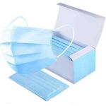3 Ply Surgical facemask Box Packing for Hospitals Three Ply Non-Woven mask ( Box of 100 Nos.)