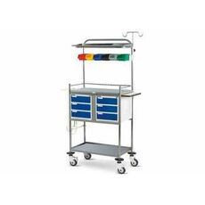 Crash Cart Trolley, Fully Stainless Steel