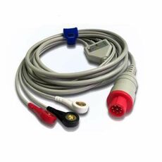 Bionet BM3 Patient Monitor ECG Cable Compatible with 3 leads or 5 lead ECG