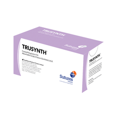 Sutures India Trusynth USP 0, 1/2 Circle Reverse Cutting ( Box of 12)