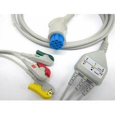 ECG CABLE with 3 leads clip for detax paitent monitor