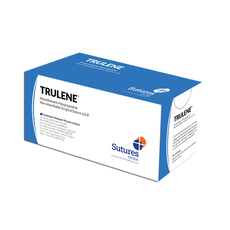 Sutures India Trulene USP 3-0, 2 X 1/2 Circle Taper Point