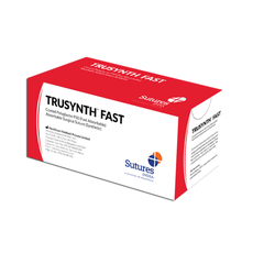 Sutures India Trusynth Fast USP 4-0, 3/8 Circle Reverse Cutting