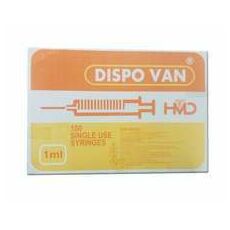 Dispo Van 1ml Syringe Tuberculin with Needle 0.5'' x 26G