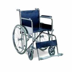 11 Enterprises Patient Folding Wheel Chair (42 inch Black)
