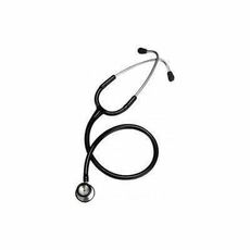 CardiacCheck Black Pediatric Stainless Steel Stethoscope
