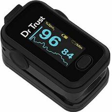 Dr Trust 201 Spo2 USA Signature Fingertip Pulse Oximeter, Black
