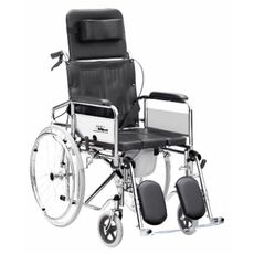 Reclining Wheelchair with Commode (U Cut seat)