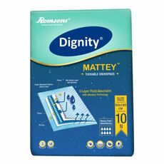 Dignity Mattey Disposable Tuckable Underpads, 60 X 180 Cm, 10 Pcs/Pack