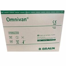 B Braun Omnivan Syringe with Needle - 10 ml Box of 50