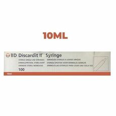 BD 10ml Discardit II Syringe (with Needle 1'' x 21G)