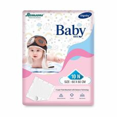 Dignity Disposable Baby Changing Mats, 60 X 60 Cm, 10 Pcs/Pack