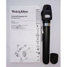 Welch Allyn 22870 Pocket LED Otoscope Set - 2.5V (Black)