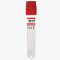 Levram L-TUBE DC Vaccutainer Plain Serum Tube - Red (Box of 100)