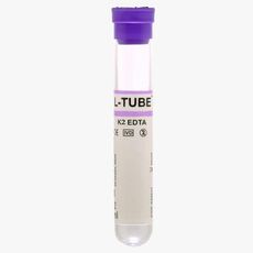 Levram L-TUBE SC Non Vacuum Blood Collection Tube - EDTA K2 Haematology - Purple (Box of 100)