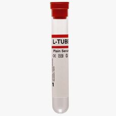 Levram L-TUBE SC Vaccutainer Plain Serum Tube - Red (Box of 100)