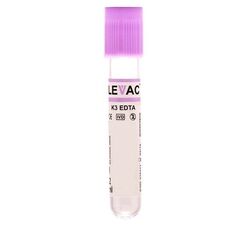 Levram Levac Vacuum Blood Collection Tube - EDTA K3 Haematology - Lavender (Box of 100)