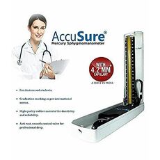 AccuSure Hg Professional Sphygmomanometer with Upper Arm Cuff BP Monitoring Machine (4.2 mm) with stetoscope