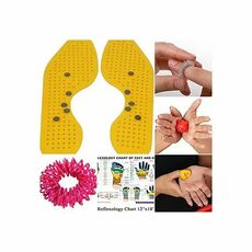 Perfect Magnets - Magnetic and Acupressure Sole with Power Ball Thumb Su-Jok Ring and Reflexology Chart
