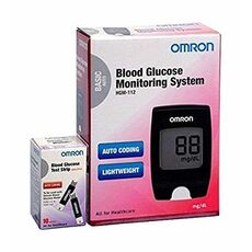 Omron HGM-112 Glucometer (Vial of 10 strips free)
