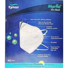 Tynor Morflo kn95 mask Mouth Nose Cover Unisex Anti-Pollution (Pack Of 5)