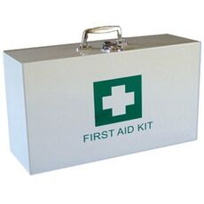 Empty First Aid Box, Stainless Steel