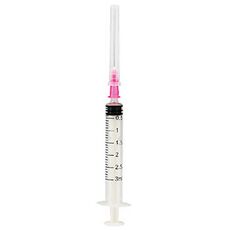 Nipro 3ml Syringe With Needle(24G,1), Box Of 100
