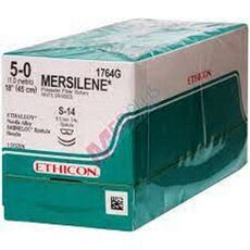 Mersilene Sutures USP 5-0, 1/4Circle Spatulated Micropoint Double NW6578 - Box of 12