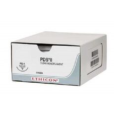 Ethicon PDS II Sutures USP 1, 1/2 Circle Reverse Cutting OS - NW9221 - Box of 12