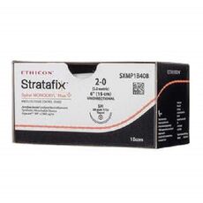 Ethicon Stratafix Spiral Monocryl Plus Sutures USP 2-0, 1/2 Circle Reverse Cutting - SXMP1B420 - Box of 12