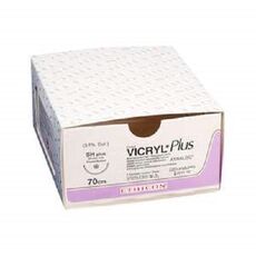 Ethicon Vicryl Plus Sutures USP 0, 1/2 Circle Round Body - VP 2346 - Box of 12