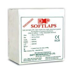 Datt Softlaps Sterile Lap Sponge with X Ray Line - 5s