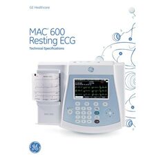 GE MAC 600 ECG machine, 3 Channel ECG machine