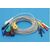 Holter Leads 7-lead DIN Style, Din 1.5 style holter ecg cable,7-lead ecg leadwires,IEC,Snap Holter cable 1m Holter Cable patient  Leads