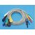 Holter Leads 7-lead DIN Style, Din 1.5 style holter ecg cable,7-lead ecg leadwires,IEC,Snap Holter cable 1m Holter Cable patient  Leads