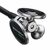 Welch Allyn Harvey DLX Triple Head Cardiology Stethoscope, Black Tube - 5079‐321