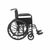 Drive Devilbiss Normal Wheelchair Black with Fixed Arms and Swing Away Footrests