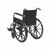 Drive Devilbiss Normal Wheelchair Black with Fixed Arms and Swing Away Footrests