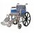 Vissco Invalid Foldable Wheelchair Deluxe Elevated Foot