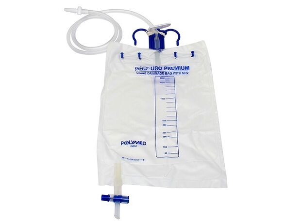 Polymed Urine Collection Bag with NRV Premium ( Pack of 25 nos.)