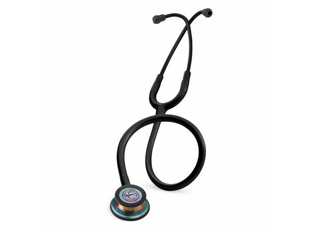 3M Littmann Classic III stethoscope Black with Rainbow Finish Chestpiece 5870