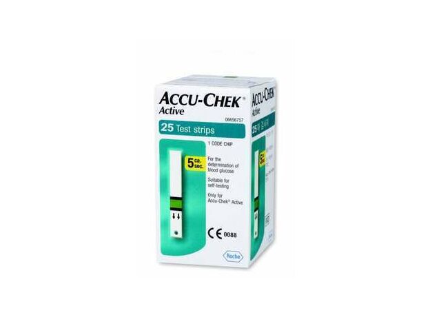 AccuChek Active Test Strips (Box Of 25)