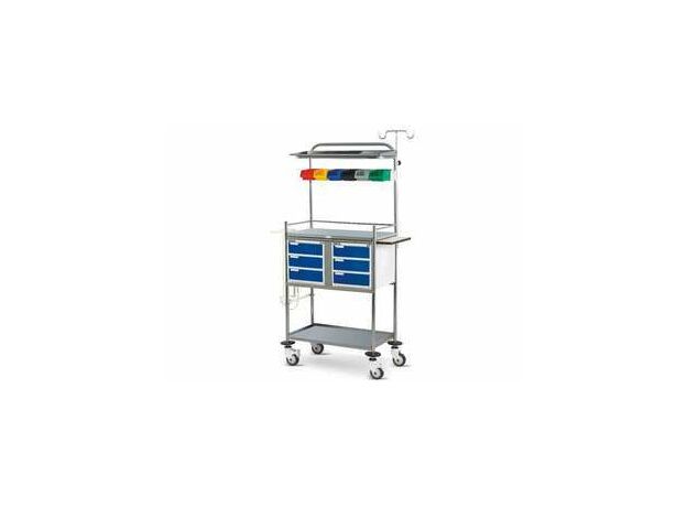 Crash Cart Trolley, Fully Stainless Steel