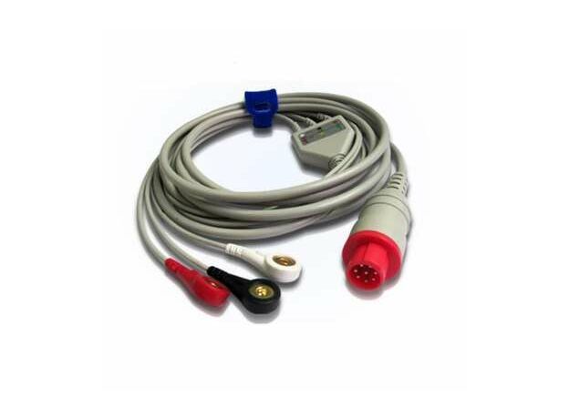 Bionet BM3 Patient Monitor ECG Cable Compatible with 3 leads or 5 lead ECG