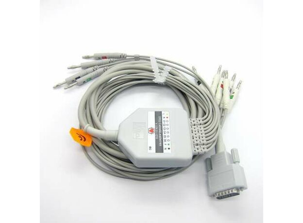 EKG ECG Cable with 10 Leadwires Compatible with Schiller (Banana 4.0)