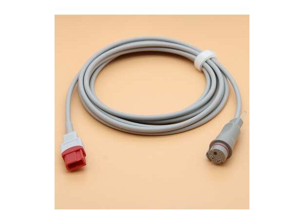 Spacelabs Compatible 10pin IBP Cable to Argon/Medex/HP/Edward/BD/Abbott/PVB/Utah IBP sensor adapter trunk cable for pressure transducer.