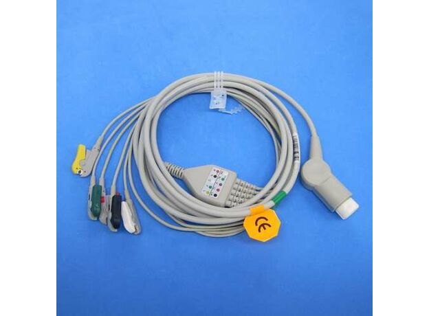 ECG Cable with 5 Leads Clip For Mindray IPM8,10,12 Patient Monitor