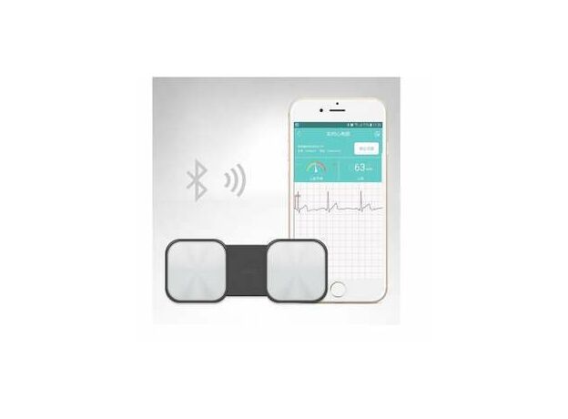 Handheld ECG Heart Monitor for Wireless Heart Performance Without ECG Electrodes Required for Home Use EKG Monitoring ios Android